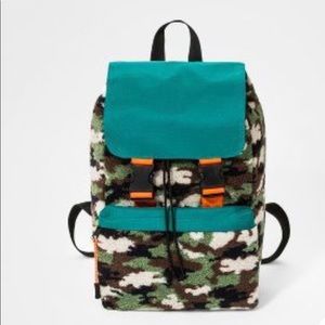 NWT Target Cat &Jack Camo Sherpa Backpack!